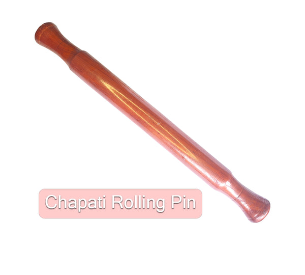 Kuttari Wooden Rolling Pin Belan for Chapati, Tortilla, Paratha, and Roti - 14 Inch Long