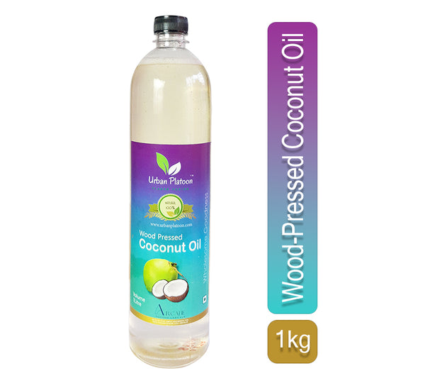 Urban Platoon Wood Pressed Coconut Oil , Premium Cold-Pressed Coconut Oil from South Kerala